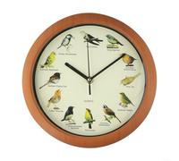 Volakebeing 10 Inch Singing Bird Wall Clock With 12 Different Bird Songs, Customizable Sound Settings, Silent Movement For Home Decoration, Living Room, Office, Bedroom