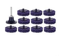 Volakebeing 10 Pack Purple For King Kong Rust Remover Wheel Discs 50mm Abrasive Angle Grinder Polishing Disc for Metal, Wood, Fiberglass - Compatible with Various
