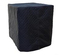 Volakebeing 1000L IBC Water Tank Cover, Frost-Proof Thermal Insulation with 420D Oxford Fabric, UV Protection for Outdoor Rainwater Container, Aluminium Foil Lining(black)