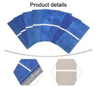 Volakebeing 100pcs Mini Solar Panels 0.5V 400mA Polycrystalline Silicon Solar Cells 52x26mm DIY Kit for Model Making Projects Battery Charger Micro Power Supply