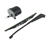 Volakebeing 12V Windscreen Wiper Motor Arm Assembly Kit, For Fishing Boat Marine Caravan RV UTV for ATV Tractor for Jeep Vehicle, Compatible With 01287358 7731000001(MOTOR + WIPER)
