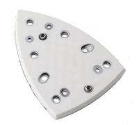 Volakebeing 148X98mm Dust-Free Triangular Sanding Pad Replacement Backing Plate with 7 Holes, PU Foam and Nylon Construction, Compatible with FestoolDTS 400/DS400 REQ
