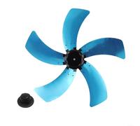 Volakebeing 18 Inch Aluminum Electric Fan Blade Replacement Parts 5-Blade Stand Fan Propeller With Nut Cover Base Metal Alloy Table Fan Accessories Home Cooling Equipment