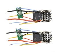 Volakebeing 2 PCS DCB200 20V Power Tool Battery Protection Board PCB Circuit Board Replacement, for Dewalt Tools ABS Plastic Shell Charging Protection