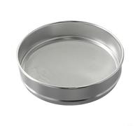 Volakebeing 20cm Chrome Plated Laboratory Sieve Stainless Steel Mesh Screen Filter for Sample Inspection Medicine Testing Multiple Mesh Options(60 Mesh)