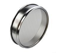 Volakebeing 20cm Chrome Plated Laboratory Sieve Stainless Steel Mesh Screen Filter for Sample Inspection Medicine Testing Multiple Mesh Options(10 Mesh)