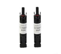 Volakebeing 2PCS Solar Panel Diode Connector Waterproof MC4 PV Connector 10A 15A 20A 30A IP67 Protection 1000V Rated Voltage Cable Blocking Diode Compatible(20A)