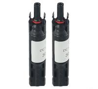 Volakebeing 2PCS Solar Panel Diode Connector Waterproof MC4 PV Connector 10A 15A 20A 30A IP67 Protection 1000V Rated Voltage Cable Blocking Diode Compatible(30A)