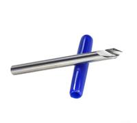 Volakebeing 3.175mm V Groove Router Bit Carbide Milling Bit Precision 3D Engraving Cutter for Woodworking and Metal Carving, V Shape Tip Chamfer Router Bit Fine Detail(20Dx0.1)