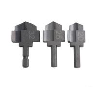Volakebeing 3 PCS Hexagon Shank PPR Drill Bit Set Water Pipe Expansion Tool Plumbing Punch 20/25/32mm Compatible with Electric Drills Metal Construction for Plumbers