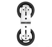 Volakebeing 360 Degree Swivel Dual Pulley Cable Attachment for Home Gym Cable Machine Systems Power Cage Pulley Wheel Replacement Aluminium Alloy Nylon Fitness Equipment (Nylon)