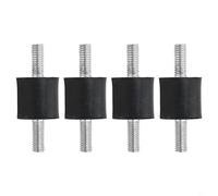 Volakebeing 4X Rubber Vibration Damper Silent Block Anti Vibration Mount M5 M6 M8 Thread Shock Absorber Buffer Set for for Air Compressor Diesel Engine Equipment(M5)