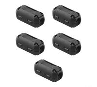 Volakebeing 5X Ferrite Core Clamp-on Noise Suppressor RFI Filter Ring for Cable Wire Interference Reduction 3.5mm 5mm 7mm 9mm 13mm Black(7mm)