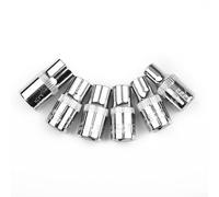 Volakebeing 6pcs /4 Inch For Torx Star Female Bit E Socket Set E4 E5 E6 E7 E8 E10, Heat-Treated 50# Steel for Long lasting Use with High Torque Resistance and Chrome