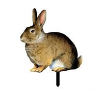 Volakebeing Acrylic Rabbit Lawn Stake For Garden For Yard Patio Pathway Outdoor Two-Dimensional Decorative Purpose(25 * 19.6)