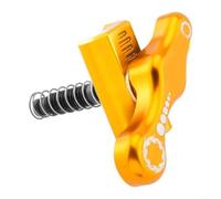 Volakebeing Aluminium Alloy Foldable C Buckle Clamp for Brompton Folding Bicycle, Lightweight High-Strength Frame Connector with Handlebar Holder,Rotatable Design(Gold)