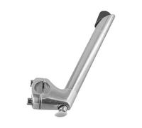 Volakebeing Aluminum Alloy For Bike Gooseneck Stem 40mm Forward Extension 220mm Center Pole for 22.2mm Fork with 22.2mm/25.4mm Handlebar Diameter, Silver Cycling Component for