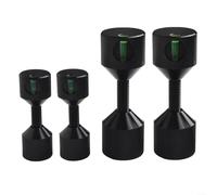 Volakebeing Aluminum Flange Two Hole Pins Set With Built-in Level For Pipe Alignment 1-1/8 Inch Diameter Gradient Positioning Tool 6061 Anodized Oxide Installation Kit(black4pcs)