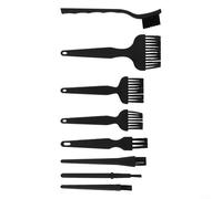 Volakebeing Anti-Static Cleaning Brush Kit for Circuit Board, 8PCS ESD Safe Brushes with Conductive PA Bristles and PP Handle, Compatible with Motherboard, CPU