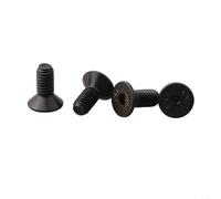 Volakebeing Bike Lock Shoe Cleat Mounting Screws for SPD Self-Locking Pedal Lock, 4 Pack Steel Bolts Replacement Parts, Bicycle Components Accessories, Black