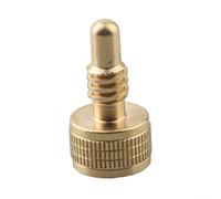 Volakebeing Brass Billiard Pool Cue Extension Screw Weight Bolt Connection Accessories for Professional Snooker Table Sport Game Equipment Replacement Part 17mm Golden(Standard round tooth)