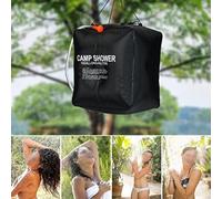 Volakebeing Camping Solar Heated Shower Bag 40L Outdoor Portable PVC Water Heater with Removable Hose and On-Off Shower Head for Hiking Backpacking Fishing Hunting Travel