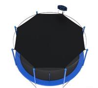 Volakebeing Canopy Shade Cover 14ft Pp Uv Plus Sun Net Material Outdoor Garden Trampolines Having For Easy Setup Protection 90 Sunlight Blocking for Round (14ft for 8 pole)