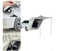 Volakebeing Car Magnetic Awning Mesh Mpv Tailgate Shelter 210d Oxford Camping Vehicle Tent Rear Attachment Suv Screen Sunshade Rainproof Water-resistant Boot Awning (MVP Pole type)