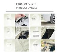 Volakebeing Car Rear Awning Suv Mpv Shelter Tent Mesh Screen Tailgate Rainproof Camping Boot Awning 210d Oxford Attachment Vehicle Sunshade Magnetic Waterproof (SUV No support pole type)
