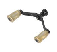 Volakebeing Carbon Fiber Double Rocker Arm Handle Compatible with For Daiwa Fuego, Prorex V For LT, Salamandura Fishing Reels, Lightweight 23.6g Replacement Part with Dual Bearing