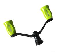 Volakebeing Carbon Prorex Double Rocker Arm Handle for Daiwa Fuego Fibre Fishing Repair Replacement Parts For Featherweight Tackle Reel Upgrade Accessory (Bright green)