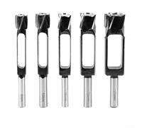 Volakebeing Carbon Steel Tenon Cutter Set with 5pcs 8-20mm Woodworking Drill Bits for Dowel Making, Joinery, Furniture and Carpentry Cutting Tools, Long lastingWood Dowel