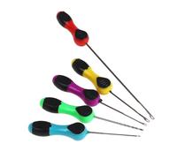 Volakebeing Carp Fishing Rigs Set 5pcs with Boilie Drill and High Carbon Steel Baiting Needles, Ergonomic Handle Fishing Tools for Stringer Rigging Meat Pellet Cheese Boili