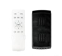 Volakebeing Ceiling Fan Remote Control Kit with Light Receiver Controller Frequency Conversion 90-265V 30M Range Speed Control 1-6 Gears Black White(Chinese Version)