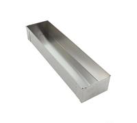 Volakebeing Cheesecake Baking Tray, Stainless Steel Long Cake Pan for Tiramisu Mousse Cakes, 40.3 x 10 x 6.5 cm, Silver, For Ideal for Home Bakers(B)