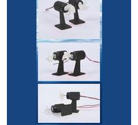 Volakebeing DC Brushed Underwater Thruster Motor 80W 10-20V 3A with Pure Copper Coil and Nylon Propeller, Left-Hand or Right-Hand Push for Bait Boat or Ship Model, Black,