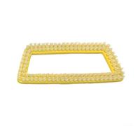 Volakebeing Detachable Nylon Bristle Brush Head Compatible with for Karcher SC1-SC5 Series and CTK1020 Steam Cleaners, High-Temperature Resistant for Efficient Large-Area Dirt(Transparent)