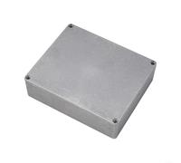 Volakebeing Die-Cast Aluminium Enclosure Box IP54 Waterproof Metal Project Case for Electronics Instruments with Multiple Sizes 1590A 1590B 1590BB 1590C 1590G Silver(1590XX （145x121x39mm）)
