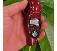 Volakebeing Digital Bead Counter Electronic Design Tally Relief Stress Meditation Prayer Wood Practice Lightweight Lcd Mindfulness Grain Hand for Counter (The Wisteria Ether)