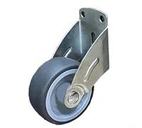Volakebeing Door Droop Pulley, Anti-droop Bottom Support Wheel, Load-bearing, Rear Directional, Door Support Wheel Height Can Be Freely Adjusted, Silent Movement(Gray)