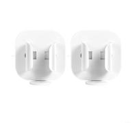 Volakebeing Double Toothbrush Holder With Smart Gravity Activation For Opening When Lifted And Closing When Placed(White)