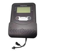 Volakebeing Dual Line Fitness Equipment Counter with Heart Rate Sensing for Elliptical Machines, Rowing Machines, and Exercise Bikes, Black Plastic Construction with 60mm M