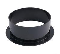 Volakebeing Ducting Flange- Ventilation Pipe Connector, 75MM/ 100MM/ 125MM /150mm/200mm Duct Flange Connector ABS Plastic Ventilation Wall Flange For Dryer, Extractor Pipe(150MM)