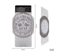 Volakebeing E6B Flight Computer Aviation Plotter Circular Slide Rule for Pilot Training, Fuel Consumption & Wind Correction Calculation, Compatible with FAA(E6B)