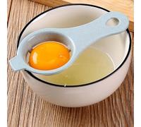 Volakebeing Egg White Yolk Separator, Baking Tool, Cooking Sieve Filter, Kitchen Essential, Made of Stalk Material, 13cm Length, 6cm Diameter(Green)