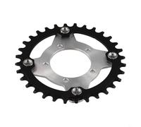 Volakebeing Electric Having Drive Chainring 104bcd Aluminium Alloy For Bike Motor Sprocket Ebike for Bbs01 36t 32t 34t Bbs02 38t Mountain for Bike Compatible Adapter Set (Black 38T)