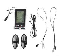 Volakebeing Exercise Bike Monitor LCD Display Speedometer With Heart Rate Sensor Distance Time Speed Calories For Stationary Bike Elliptical Training Fitness Equipment