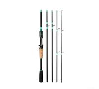 Volakebeing Fibreglass Lightweight Baitcasting Fishing Travel 165m21m for Section Rod Pole Telescopic Strong M Action Various Sea Freshwater Angling (raw leather 21m)