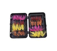 Volakebeing Fly Fishing Flies Kit with 32 or 24 pcs Dry and Wet Nymphs, Ants and For Streamer Lures for Bass, Trout, Salmon and Grayling, Handmade Fishing Baits for Freshwater