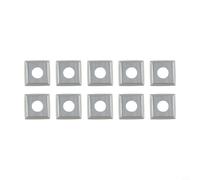 Volakebeing for 10pcs 15x15x2.5mm R150 Square Carbide Planer for Woodworking Lathe, 4 Cutting Edges per Blade, Compatible with Byrd Spiral Cutter Heads, Solid